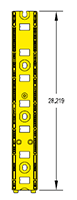 28 Inch (in) Length Stanchion