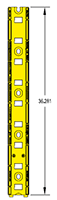 36 Inch (in) Length Stanchion