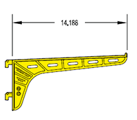 14 Inch (in) Length Low Profile Arm