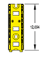 12 Inch (in) Length Stanchion