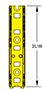 20 Inch (in) Length Stanchion